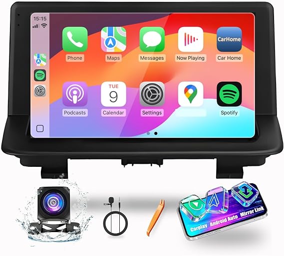for Audi Q3 2012-2018 CarPlay Android Auto Navigation Stereo GPS Radio Reverse Camera Display 9" IPS Touchscreen Headunit Tablet Pad Media Player Quad Core 2G+64G(Original Style)