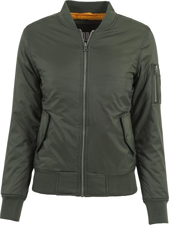 Urban Classics Jacket Ladies Basic Bomber green size: XS (X-Small)