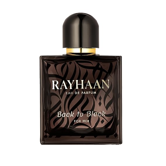 Rayhaan Back to Black Eau de Parfum Spray for Women, 3.4 Ounce