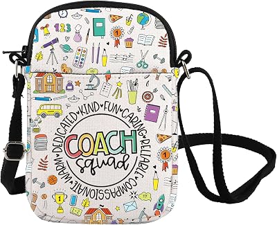 Instructional Coach Crossbody Bag Appreciation Gift Coach Assistant Team Messenger Bag Coaching Mentor Shoulder Bag