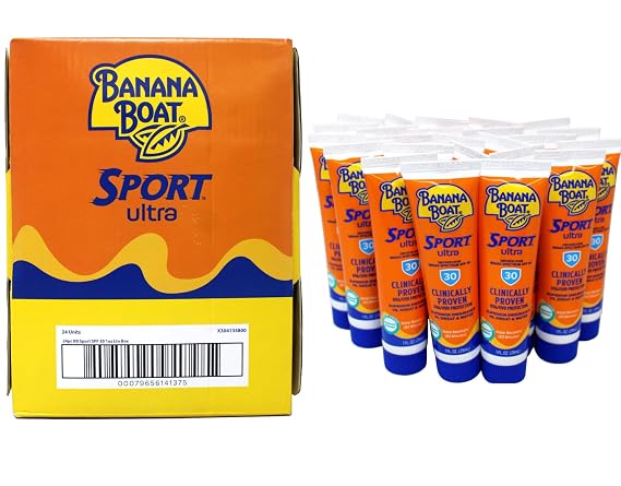 Banana Boat Sport Ultra SPF 30 Sunscreen Lotion, Travel Size Sunscreen, 1oz - 24 Count