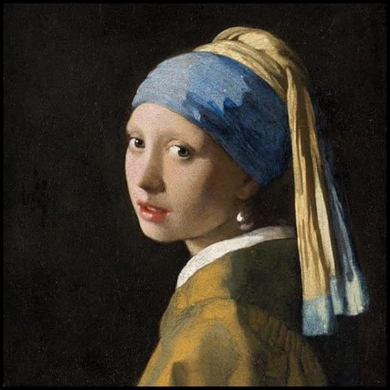 Girl with the pearl earring luncheon napkins