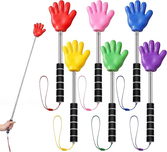 6 Pcs Finger Pointer Sticks Extendable Large Hand Pointer Teacher