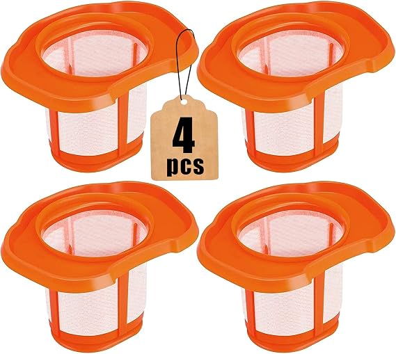 4Pack Filters HHVKF10 For BLACK+DECKER HHVK320J10 HHVK320J61 HHVK320JZ01 HHVK415B01 HHVK515J00 HHVK515J00FF HHVK515JP07 HHVK515BPF07 Hand Vacuum Replacement Parts | Washable Filter for HHVKF10 HHVK515J00 HHVK515J00FF HHVK515BPF07 HHVK320J10 HHVK320J61 HHVK320JZ01 HHVK415B01 Vacuum