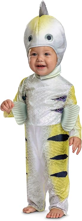 Flounder Infant Costume, Official Disney The Little Mermaid Live Action Costume Outfit