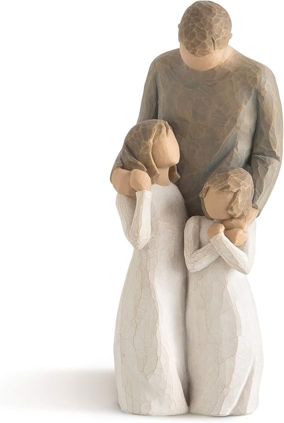 Willow Tree My Girls, Looking at You, I See Wonder, Joy, Strength, Celebrates Loving Relationships Between Parent and Children, Grandparent and Grandchildren, Sculpted Hand-Painted Figure