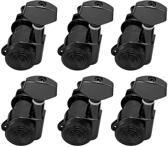 Guitar Locking Tuners, Guitar Tuner Pegs | Locking Guitar Tuner | Electric Guitar Tuner | Guitar Tuning Pegs | Guitar Machine Heads for Acoustic & Electric Guitar (6 left)