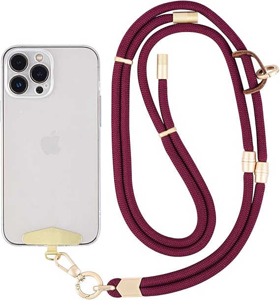 Cell Phone Lanyard,Adjustable Shoulder Crossbody Lanyard,Detachable Length Wrist Lanyard