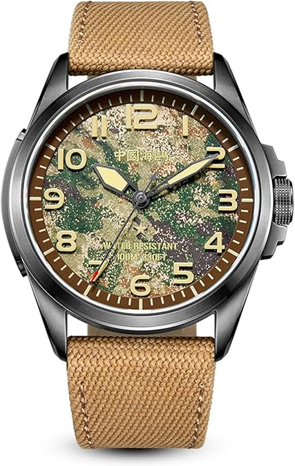 SEA-GULL Mens Mechanical Watches, Automatic Wristwatch for Men, Journey Series Military Watch, Seagull ST25,Luminous, 1072