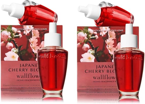 Bath & Body Works Wallflower Bulb Refills - Japanese Cherry Blossom - TWO Boxes, FOUR bulbs!