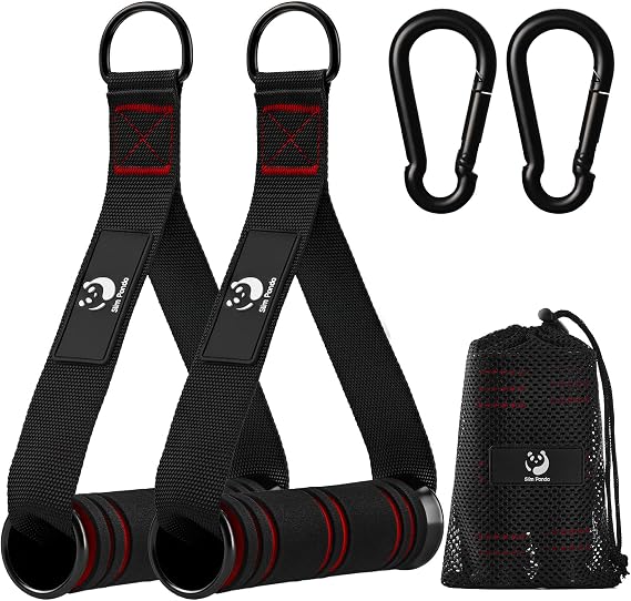 Slim Panda Cable Machine Handles & Resistance Band Handles for Pulldowns