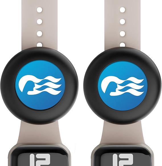 Princess Cruise Medallion Holder Accessories, Black Silicone, 2-Pack