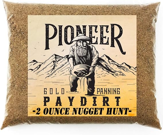 Pioneer '2 Ounce Nugget Hunt' Gold Paydirt Panning Pay Dirt Bag Gold Prospecting Concentrate