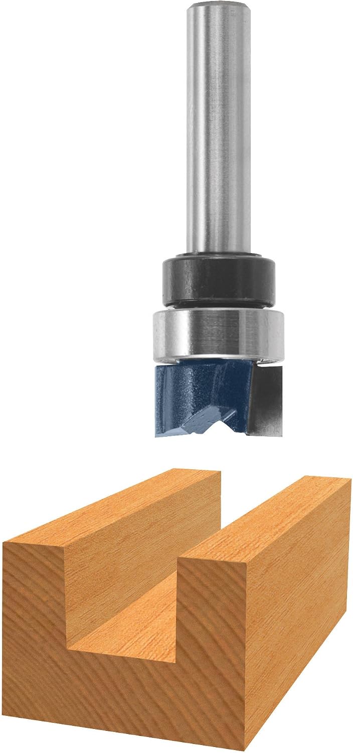 Bosch 85674M 12 in. x 14 in. Carbide Tipped 2-Flute Top Bearing Dado Clean Out Bit