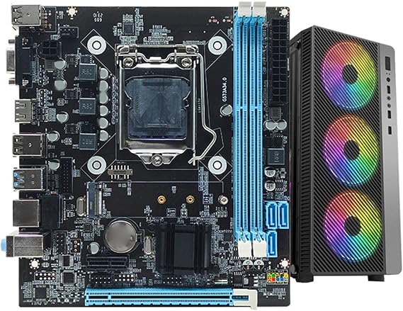 LGA 1150 Gaming Motherboard 4 USB2.0 DDR3 1600MHz M.2 NVMe NGFF SATA3.0 6Gbps PCIe X16 RJ45 100Mbps LAN HDMI Micro ATX Motherboard for I3 I5 I7 for Xeon E3 V3