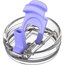 Zukro Replacement Lid for 50 oz & 40 oz cold1 Reduce Tumbler, Fit for 42 oz, 35 oz, 30 oz Yeti Rambler Tumbler, Press-in Leakproof 2-in-1 Flip Straw Lid fit for Hydrapeak 40 oz Cup, Lavender