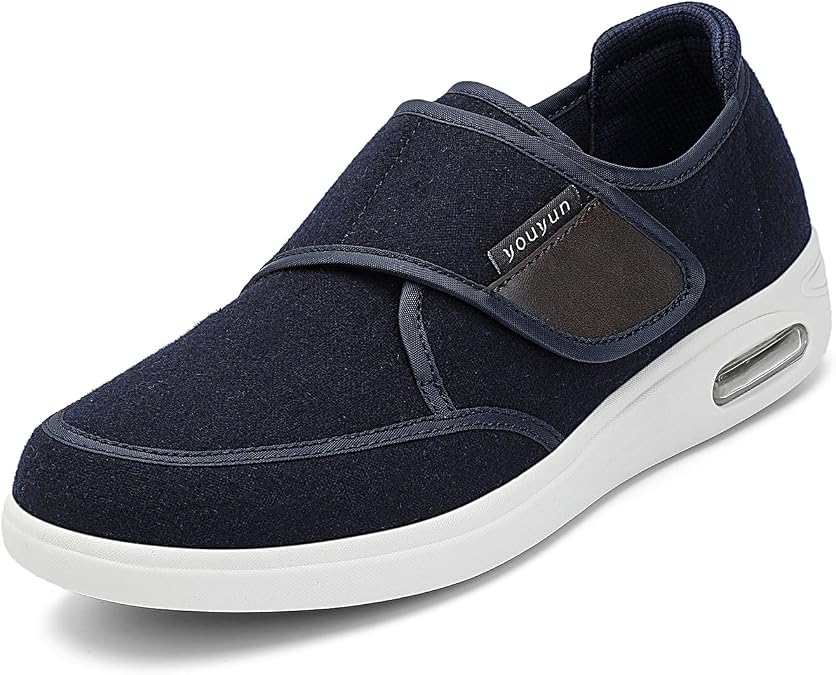 Men's and Women's Diabetic Shoes for Men and Women Extra Wide Width Slip on Walking Shoes for Swollen Feet for Elderly Foot Pain Relief Walking Sneakers with Arch Support 013NZ