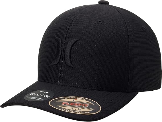 Hurley Men's Baseball Cap Lightweight Curved Bill H2O Dri Fitted Caps for Men
