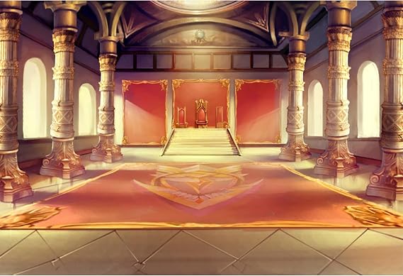 5x4ft Luxury Palaces Photo Backdrop Ancient Royal Throne Golden Hall Carpet Marble Pillar Photography Background Wedding Birthday Kids Costume Party Princess Prince King Queen Portrait