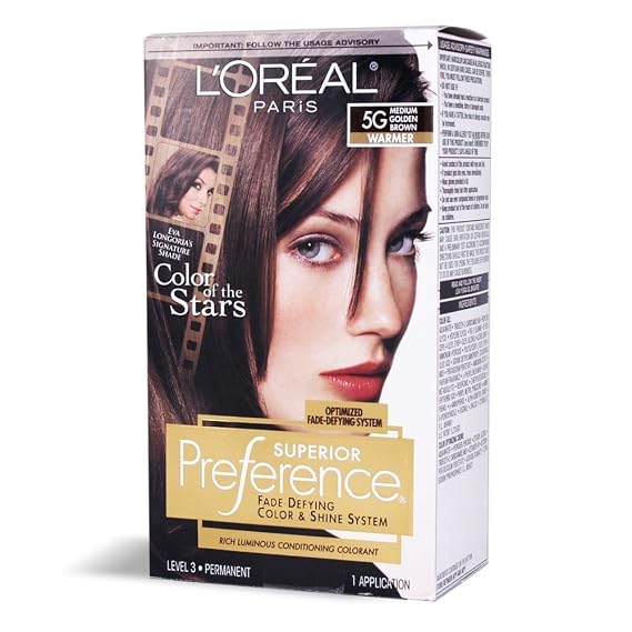 LOreal ParisSuperior Preference - 5G Medium Golden Brown (Warmer) 1 Each (Pack of 3)