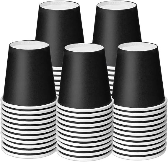 50 Packs Disposable Mouthwash Cups, 3 oz Bathroom Paper Cups | Espresso Disposable Coffee Cups Bathroom Cups for Snack, Perfect for Party Supplies Home Condos Rvs Campers