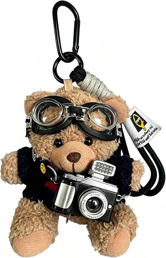 Bear Keychain, Plush Bear Bag Charm for Bag Purse Backpack Handbag