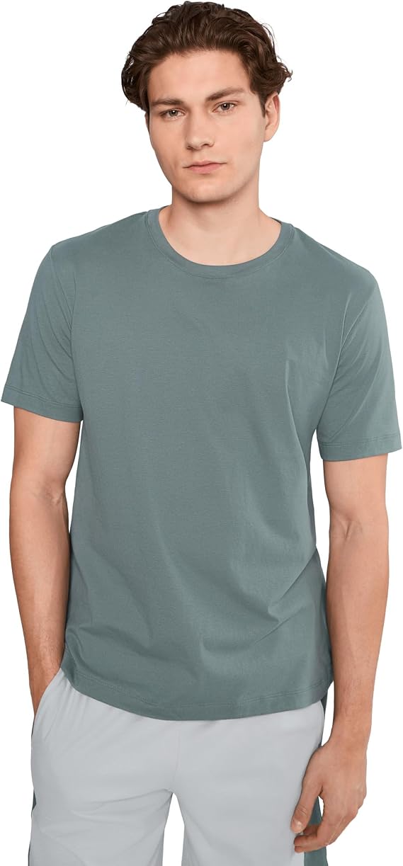 HANRO Men's Living Short Sleeve Crew Neck Shirt