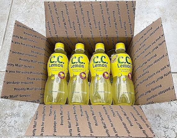 Japan C.C. Lemon 8 bottles Japanese Lemon Softdrinks by Suntory (500ml X 8 bottles)