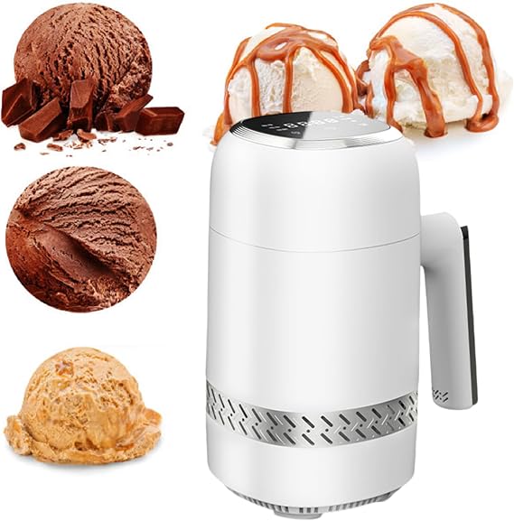 Ice-Cream-Maker-Attachment for Kitchen Aid, 300ml Icecream Bowl Compatible, Ice Cream & Sorbet Gelato Maker, Not Pre Freezing
