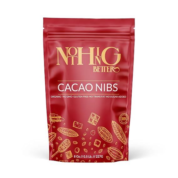 Premium Cacao Nibs sourced from the Dominican Republic (8 oz / 0.5 lb)