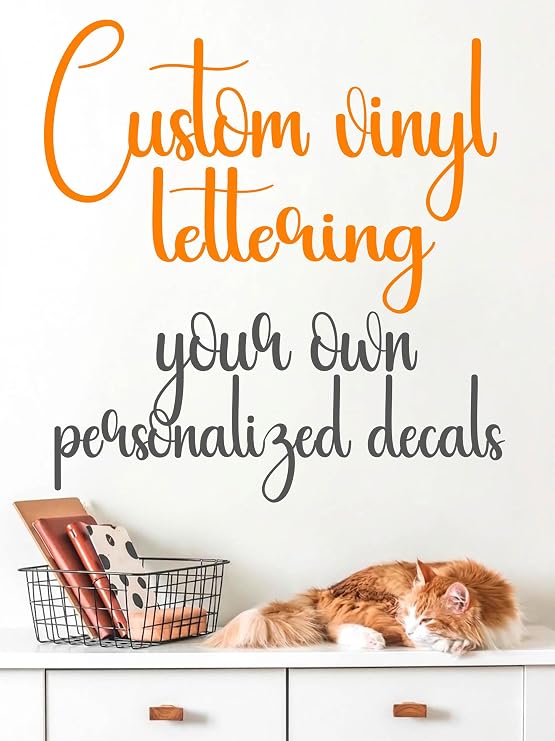Custom Quote Wall Decal, Personalized Vinyl Lettering Stickers for Bedroom