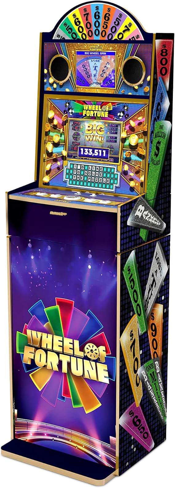 ARCADE1UP Wheel of Fortune Arcade Machine, 5-Foot Electronic Console