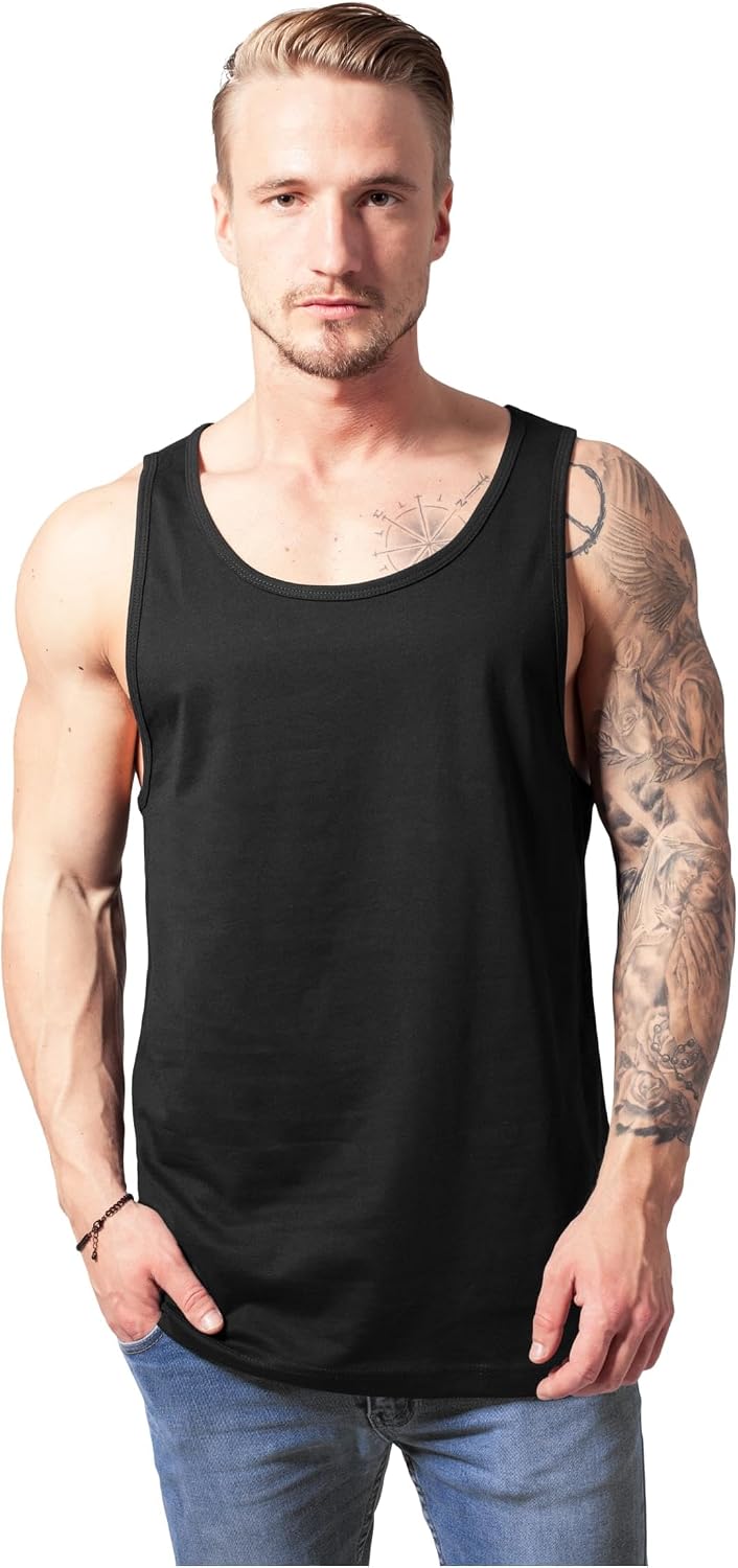Urban Classics Jersey Big Tank TB365, color:black;size:M