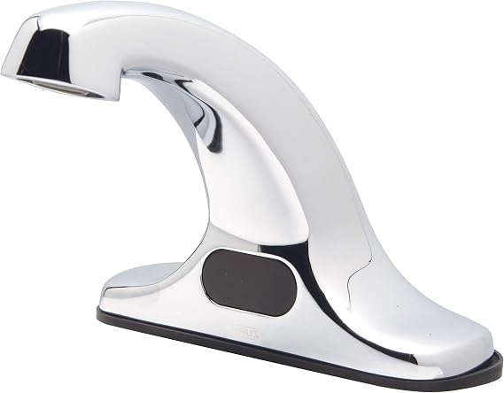 Zurn Z6915-XL-N AquaSense Center set Sensor Faucet with 0.5 GPM Laminar Flow and 4" Deck-Mount Spout in Chrome
