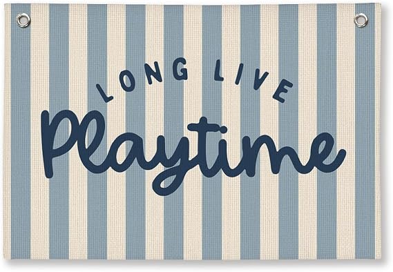 Playroom Wall Decor Long Live Playtime Banner
