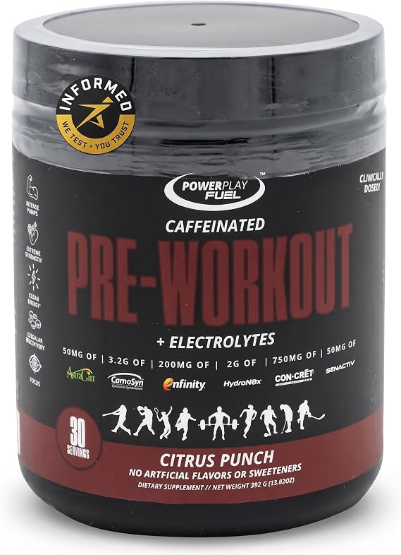 Pre Workout Powder for Men & Women, Sport Certified,