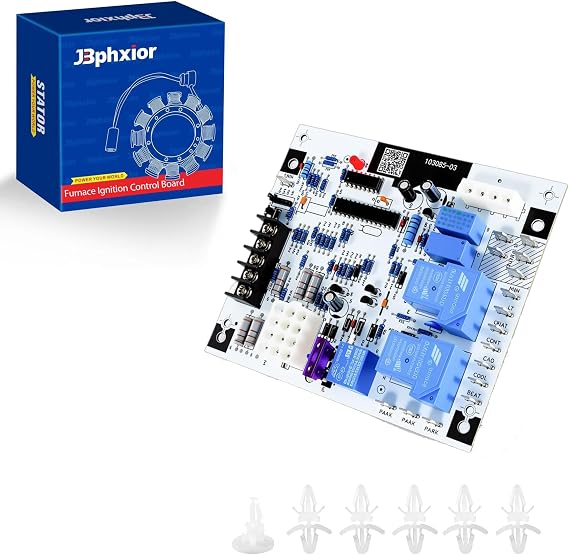 94W83 Furnace Ignition Control Board Fit for Lennox 103085-02, 103085-03,1012-977A-I, 1012-83-9674 Single-Stage PSC Motors, 18-30 VAC,OEM 94W8301, 81W11, 81W1101, 103085-03, 103085-02, 103085-01
