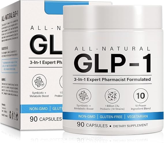 GLP-1 Supplement - Multiple Prebiotic & Probiotic for Appetite & Metabolic Support, GLP1 Activate Natural Formula - 90 Capsules