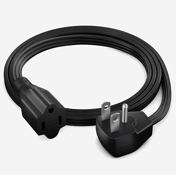 Maximm 5 Ft 14/3 AWG UL Certified Flat Plug Extension Cord, 1-Outlet
