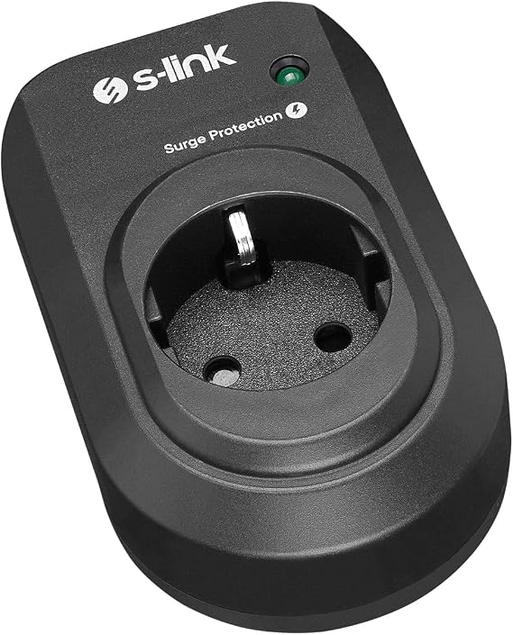 LUNATİC S-link Serisi SL-06 16A 3500W 450 Joule Akım Korumalı Tekli Priz (SL-06)