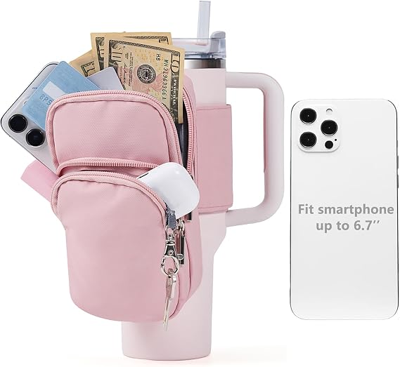 Pouch Bag for Stanley Cup, Fits Stanley Quencher 40 Oz, Bag Only, Pink