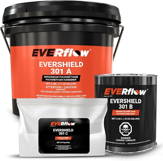 Everflow MPC Aliphatic Polyurethane Top Coat, 1 Gallon | High-solids polyurethane coating. UV-stable, chemical-resistant, no VOC. Ideal topcoat for high-traffic floors and surfaces.