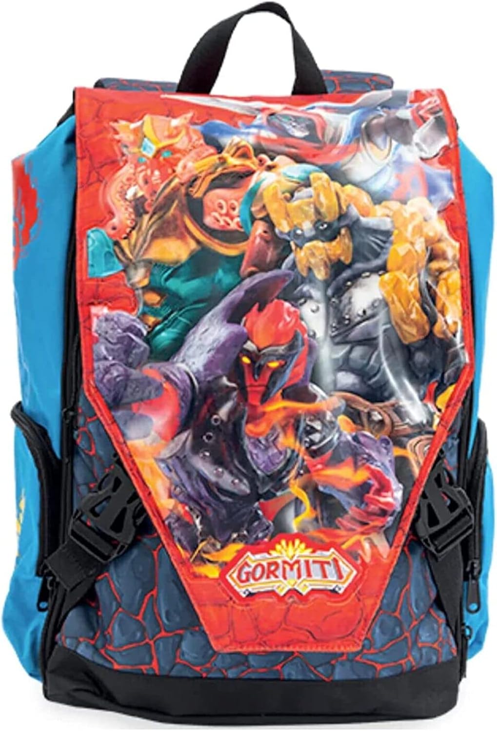 BACKPACK SCHOOL Gormiti EXTENSIBLE new collection  Free 7 Erasable Snap Pens with key holder whistle and colored pen
