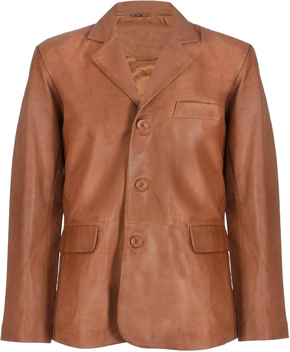 Men's Genuine Leather Blazer Soft Real Italian Tailore Vintage Jacket Coat