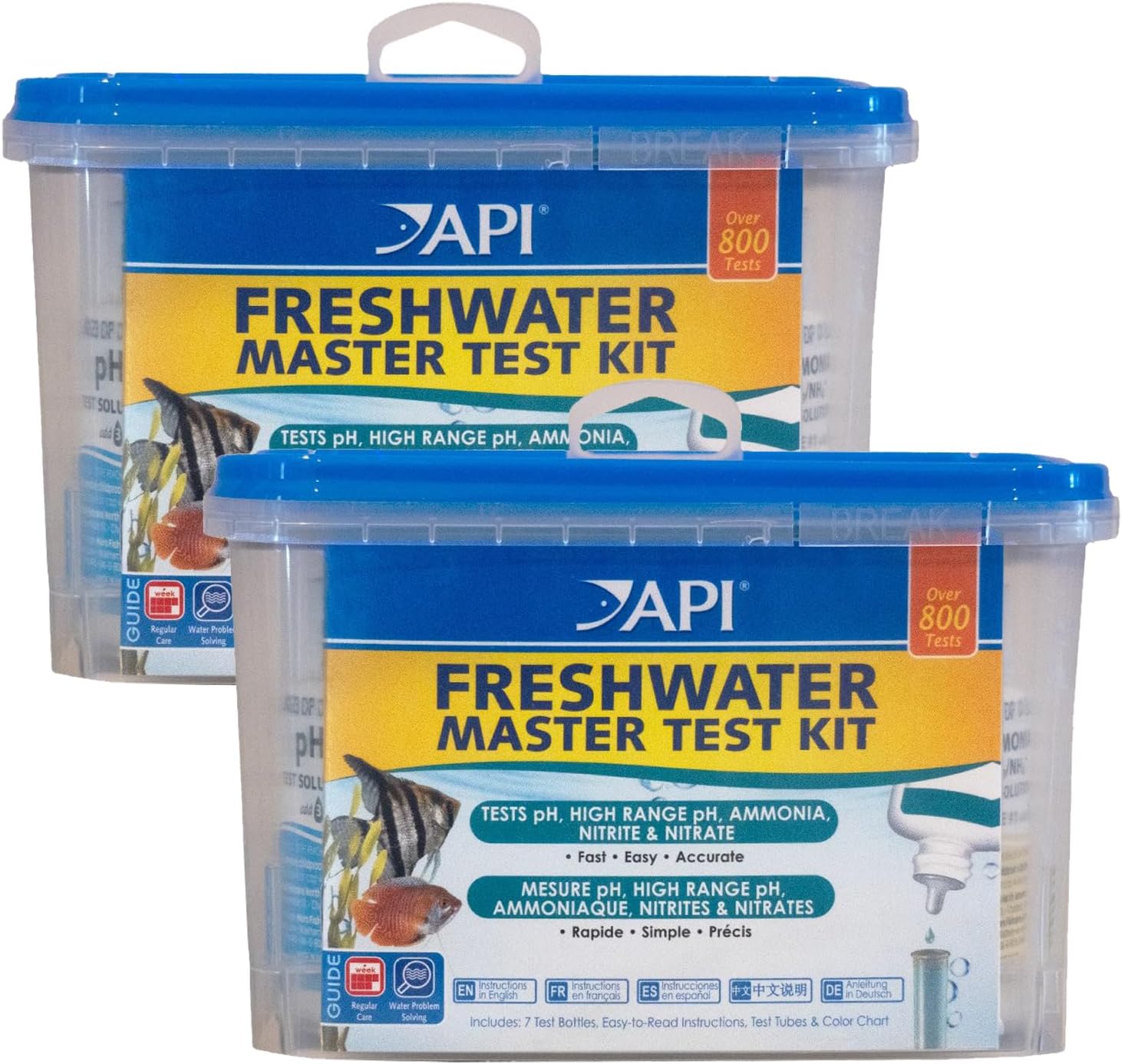 API 800 Test Freshwater Aquarium Water Master Test Kit Pack of 2