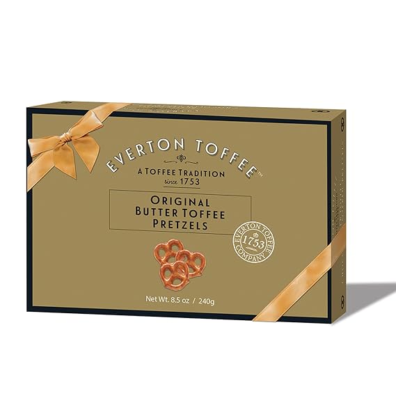 Everton Toffee Original Butter Toffee Pretzels Gourmet Gift Box