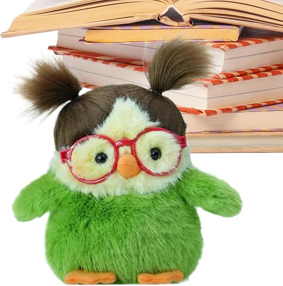 Bird Plush Toy Cute Soft Round Portable Doll | Bird Plush Collectible Doll for Girl Boy Kids Birthday Christmas Easter Valentines Indoor Home