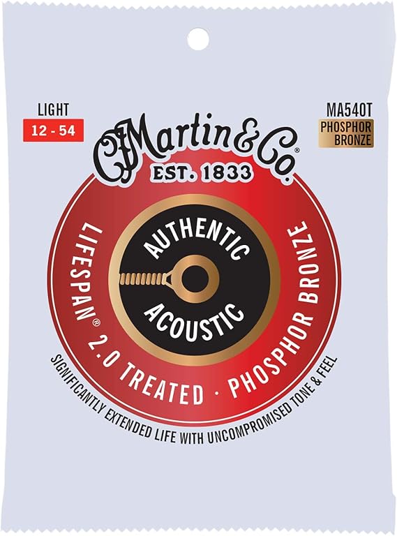 Martin Authentic Acoustic Guitar Strings - Lifespan 2.0 Treated