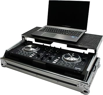 Harmony Audio HCMIXTRACKPRO3LT Flight Laptop Stand DJ Case Compatible with Numark Mixtrack Pro 3