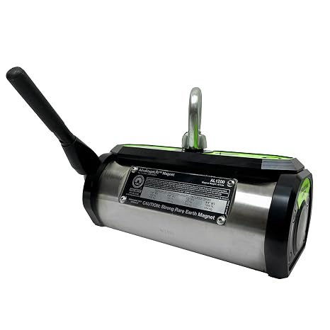 MAG-Mate AL1200 AdvantageLift Magnet, On/Off Permanent Magnetic Lift, Rare Earth Magnet, Prevents Accidental Release Under Load for Lift Safety, 1200-Pound Maximum Lifting Capacity